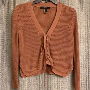 Forever 21 Long Sleeve Crop Top Sweater.